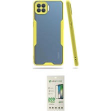 Toyigoo Ieg™ Reno 4 Lite Kılıf Atlas Asil Serisi - Siyah 20D Premium Cam Ekran Koruyucu