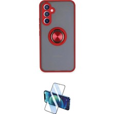 Toyigoo Ieg™ Galaxy A34 5g Kılıf Yörünge Çizgi - Siyah 3D Antistatik Cam Ekran Koruyucu