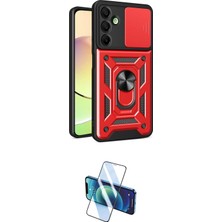Toyigoo Ieg™ Galaxy A56 Kılıf Ahenk Klasik - Siyah 3D Antistatik Cam Ekran Koruyucu