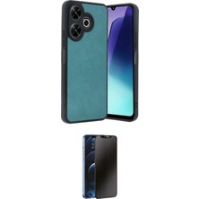 Toyigoo Ieg™ Redmi 13 4g Kılıf Kıvılcım Işık Serisi - Siyah 3D Antistatik Hayalet Cam Ekran Koruyu