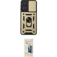 Toyigoo Ieg™ Galaxy A22 Kılıf Ahenk Klasik - Siyah 6d Mat Seramik Hayalet Nano Ekran Koruyucu