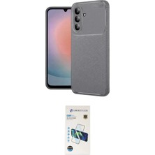 Toyigoo Ieg™ Galaxy A37 5g Kılıf Eksen Form Prime - Şeffaf 3D Antistatik Cam Ekran Koruyucu