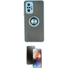 Toyigoo Ieg™ Redmi Note 10 Pro Kılıf Yörünge Çizgi - Siyah 3D Antistatik Mat Seramik Nano Ekran Koru