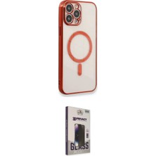 Toyigoo Ieg™ iPhone 13 Pro Max Kılıf Doruk Minimal - Siyah Bilvis Hayalet Cam Ekran Koruyucu