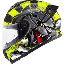 Givi 50.x Wıld Mat Siyah-Neon Sarı Kapalı Motosiklet Kaskı