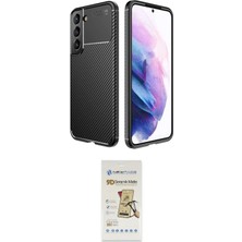 Toyigoo Ieg™ Galaxy S22 Plus Kılıf Eksen Form Prime - Siyah Mat Seramik Nano Ekran Koruyucu