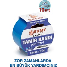 Bumy Duct Tape Tamir Bandı 48MM x 10MT, Mavi