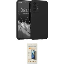 Toyigoo Ieg™ Galaxy A73 5g Kılıf Kozmos Yansıma Özel Seri - Siyah 6d Mat Seramik Hayalet Nano Ekran K