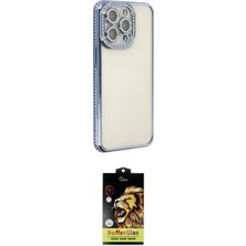 Toyigoo Ieg™ iPhone 14 Pro Kılıf Yörünge Koleksiyonu - Siyah Buffer Cam Ekran Koruyucu