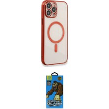 Toyigoo Ieg™ iPhone 13 Pro Max Kılıf Doruk Minimal - Siyah 18D Cam Ekran Koruyucu