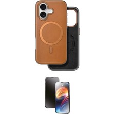 Toyigoo Ieg™ Iphone 16 Kılıf Pusula Işık Koleksiyonu - Siyah 3D Antistatik Mat Seramik Nano Ekran Ko