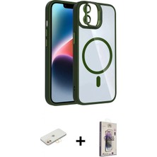 Marsilyan™- iPhone 11 Kılıf Yadigar Asil Koleksiyonu - Siyah Bilvis 3D Cam Ekran Koruyucu + Sarı Renkli Kamera Lens Koruma Cam