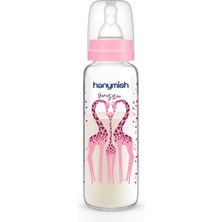 Hanymish Cam Biberon 240 ml 0-6 Ay - Pembe