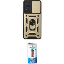 Toyigoo Ieg™ Galaxy A22 Kılıf Ahenk Klasik - Siyah 5d Eko Cam Ekran Koruyucu