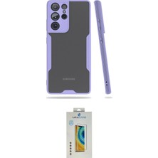 Toyigoo Ieg™ Galaxy S21 Ultra Kılıf Atlas Asil Serisi - Şeffaf Polymer Nano Ekran Koruyucu