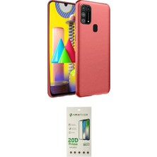 Toyigoo Ieg™ Galaxy M31 Kılıf Ahenk Serisi - Siyah 20D Premium Cam Ekran Koruyucu