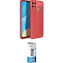 Toyigoo Ieg™ Oppo A15 Kılıf Doruk Klasik Özel Seri - Siyah 5d Eko Cam Ekran Koruyucu