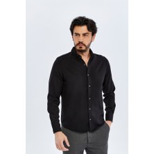 Trender Erkek Gömlek 12-10167 Siyah