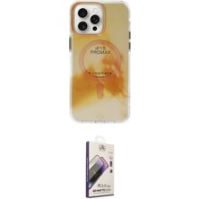 TKÇ Ieg™ Iphone 15 Pro Max Kılıf Ufuk Doku Prime - Siyah Bilvis 3D Mat Cam Ekran Koruyucu