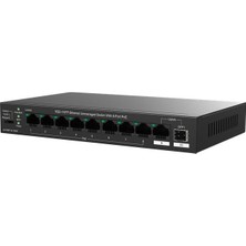 Bezos Ip-Com IP-G1110PF-8-120W 8 Port Gıgabıt + 1X1GB RJ45/SFP Port 120W 250 Metre Poe Swıtch