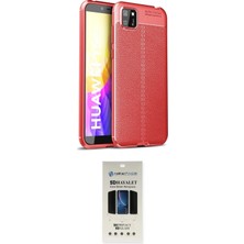 Toyigoo Ieg™ Y5P Kılıf Doruk Klasik Özel Seri - Siyah 5d Hayalet Cam Ekran Koruyucu