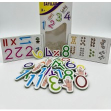 Eğitici Manyetik Eva Sayılar ve Matematik Öğrenme Seti - Hayvanlı Sayma Kartları (3+ Yaş)