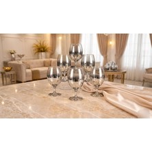 Rova Tr Bade Serisi Titanyum Kaplama Modern Cam Su Bardağı Premium Set - 6 Kişilik