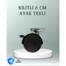 Ethab Ticaret Zemin Korumalı 6 cm Kilitli Döner Ayak - GL002V-7MRA62