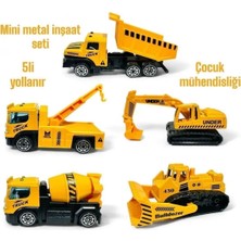 RAMO'S STORE Oyuncak Kepçe ,kamyon,buldozer,araç Çekici ve 5 Li Inşaat Araçları Construction Machinery