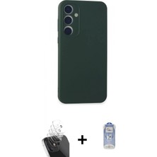 Marsilyan™- Galaxy A15 4g Kılıf Kozmos Yansıma Özel Seri - Siyah Joko Magic 5d Cam + Şeffaf Kamera Lens Koruma Cam