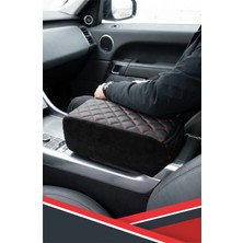 VelmoraTR Lexus Ct Ile Uyumlu Sünger Kolçak Siyah Deri Siyah Dikişli