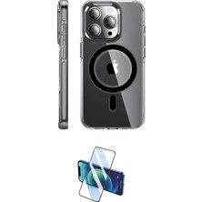 Toyigoo Ieg™ Iphone 14 Pro Kılıf Nova Doku - Siyah 3D Antistatik Cam Ekran Koruyucu