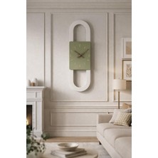 Serengeti Art Berlin Ahşap Salon Duvar Saati Pilli (Ledsiz) Quartz Ultra Sessiz Mekanizma 25 cm x 85 cm