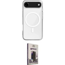 Toyigoo Ieg™ iPhone 17 Air Kılıf Ahenk Yansıma Prime - Siyah Bilvis Hayalet Cam Ekran Koruyucu