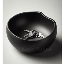 SLM Modern Anahtar ve Madeni Para Kasesi Siyah & Gri