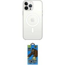 Toyigoo Ieg™ Iphone 14 Pro Max Kılıf Ahenk Yansıma Prime - Siyah 18D Cam Ekran Koruyucu