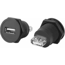 Karahanbey USB-01C-BK 22MM Pano Tip Siyah Usb-A Dişi Soket