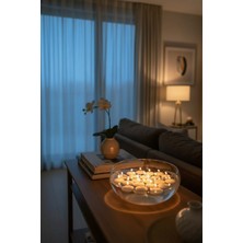 Lussart Collection 12 Adet Suda Batmayan/suda Yüzen Mum (Beyaz) Q3,5cm