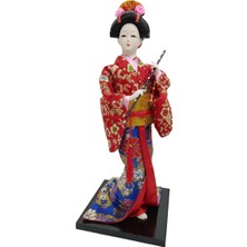 Dünyadan Hediyeler Japon Kimonolu Geyşa Bebek Kabuki Biblo 30 cm No.11