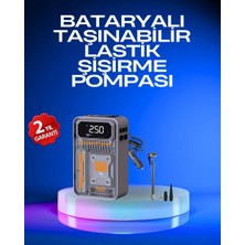 Najmaddin 6000MAH Bataryalı LED Ekranlı Akıllı Hava Kompresörü -Com