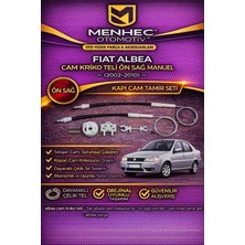 Menhec Otomotiv Fiat Albea Cam Kriko Teli Ön Sağ (2002-2010) – Kapı Cam Tamir Seti