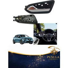 OtoPusula Renault Clio 5 Sol Iç Açma Kolu Krom – Ön/arka Kapı Uyumlu (2019-2024)