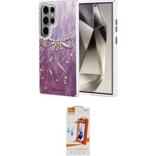 Toyigoo Ieg™ Galaxy S24 Ultra Kılıf Zirve Modern Prime - Siyah Autokit 5in1 Fiber Polymer Nano Ekran Ko