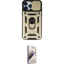 Toyigoo Ieg™ Iphone 13 Pro Max Kılıf Ahenk Klasik - Siyah Bilvis 3D Mat Cam Ekran Koruyucu