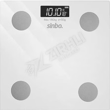 2 Adet Sinbo SBS-4474 Baskül Yağ Ölçer Fonksiyonlu Akıllı Bluetooth