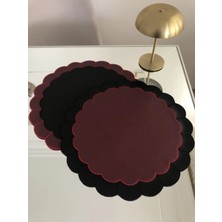 AGBTREND 2 Adet Özel Tasarım Dilimli 2 Renkli Suni Deri Nakışlı Supla Lüks Amerikan Servisi 40CM