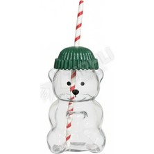 4 Adet Falermo Fenomen Pipetli Ayıcık Bardak Cam