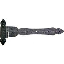 Najmaddin Antika Tarz Dekoratif Pirinç Kuyruklu Yönlü Dövme Menteşe - Battal, Oksit -Com