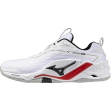 Mizuno Wave Stealth Neo 2 Erkek Hentbol Ayakkabısı Beyaz Nefes Alabilir Yapı ve Denge Sağlayan Taban