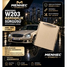 Menhec Otomotiv Mercedes W203 Bardaklık Kapağı Sürgülü Kapak Orta Konsol Bej C Class 2000-2007